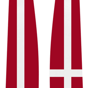 Denmark Graduation Stole -  Denmark Flag Sash