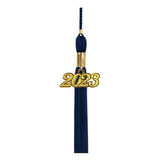 Shiny Navy Blue High School Cap & Tassel - Graduation Caps