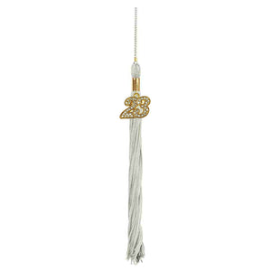 Shiny Silver High School Cap & Tassel - Graduation Caps