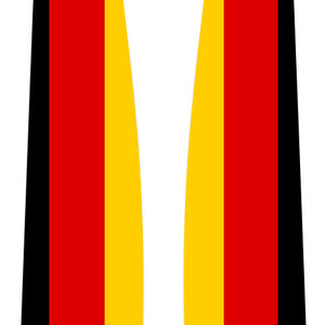 German Graduation Stole -  German Flag Sash