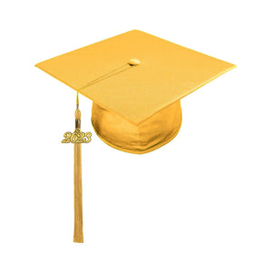 Shiny Antique Gold High School Cap & Tassel - Graduation Caps