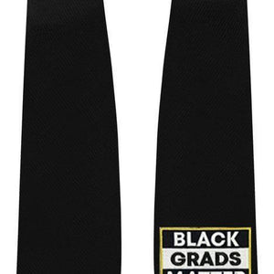 Black BLACK GRADS MATTER Graduation Stole - Graduation Attire