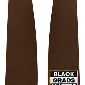 Brown BLACK GRADS MATTER Graduation Stole - Graduation Attire