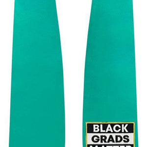 Emerald Green BLACK GRADS MATTER Graduation Stole - Graduation Attire