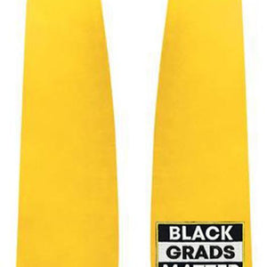 Gold BLACK GRADS MATTER Graduation Stole - Graduation Attire