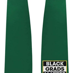 Hunter BLACK GRADS MATTER Graduation Stole - Graduation Attire