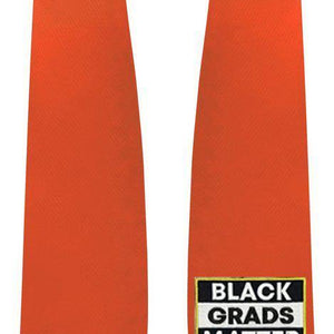 Orange BLACK GRADS MATTER Graduation Stole - Graduation Attire