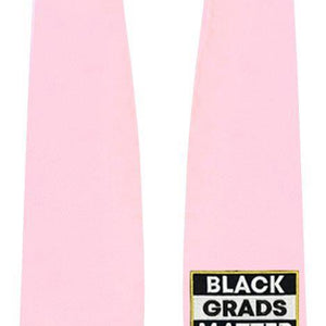 Pink BLACK GRADS MATTER Graduation Stole - Graduation Attire