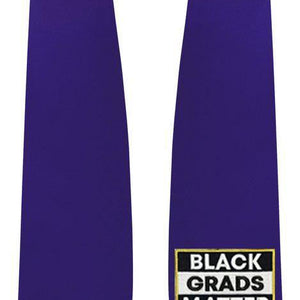 Purple BLACK GRADS MATTER Graduation Stole - Graduation Attire