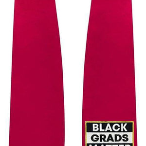 Red BLACK GRADS MATTER Graduation Stole - Graduation Attire