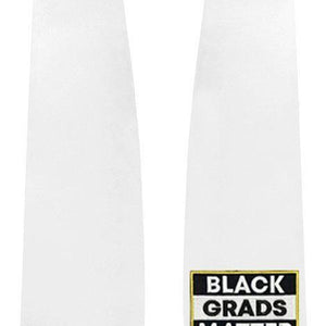 White BLACK GRADS MATTER Graduation Stole - Graduation Attire