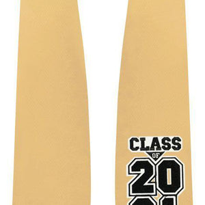 Antique Gold "Class of 2021"  Graduation Stole - Graduation Attire