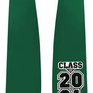 Hunter Green "Class of 2021" Graduation Stole - Graduation Attire