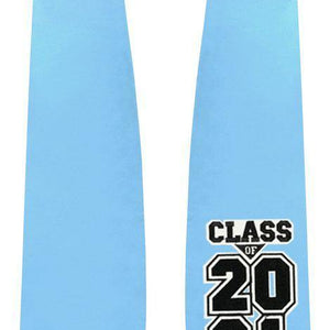 Light Blue "Class of 2021" Graduation Stole - Sky Blue High School Stole - Graduation Attire