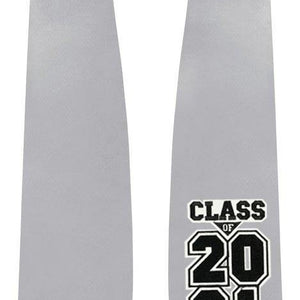 Silver "Class of 2021" Graduation Stole - Graduation Attire