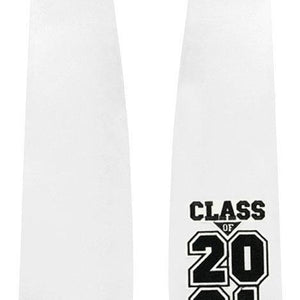 White "Class of 2021" Graduation Stole - Graduation Attire