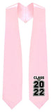 Pink "Class of 2021/2022" Graduation Stole