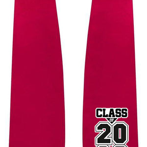 Red "Class of 2023" Graduation Stole