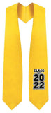 Gold "Class of 2021/2022" Graduation Stole