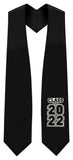 Black "Class of 2021/2022" Graduation Stole