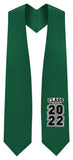 Hunter Green "Class of 2021/2022" Graduation Stole