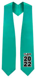 Emerald Green "Class of 2021/2022" Graduation Stole