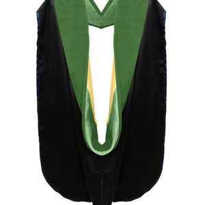 Doctor of Medicine Hood - Kelly Green & Gold