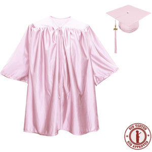 Child Pink Graduation Cap & Gown - Preschool & Kindergarten - Graduation Attire