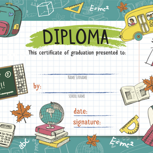 Pre-K Diploma - Graduation Diplomas