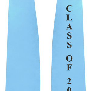 Light Blue "Class of 2020" Graduation Stole - Stoles.com