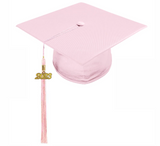 Shiny Pink High School Cap & Tassel - Graduation Caps