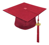 Matte Red High School Cap & Tassel - Graduation Caps