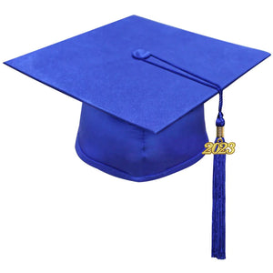 Matte Royal Blue High School Cap & Tassel - Graduation Caps