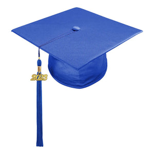 Shiny Royal Blue High School Cap & Tassel - Graduation Caps