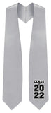 Silver "Class of 2021/2022" Graduation Stole