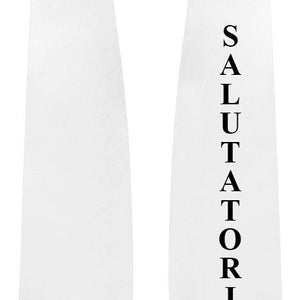 White Salutatorian Stole for Graduation
