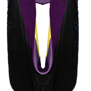 Doctor of Law Hood - Purple & Gold - Graduation Attire