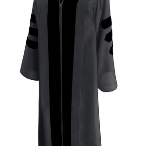 Classic Doctoral Graduation Gown - Academic Regalia - Graduation Attire