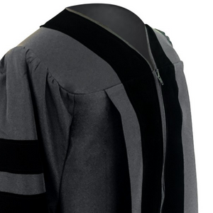 Classic Doctoral Graduation Gown - Academic Regalia - Graduation Attire