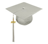 Shiny Silver High School Cap & Tassel - Graduation Caps