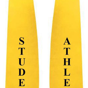 Gold Student Athlete Graduation Stole - Gold College & High School Stoles - Graduation Attire