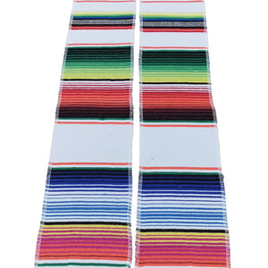 White Mexican Serape Graduation Stole/Sash