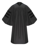 Deluxe Doctoral Graduation Gown - Academic Regalia - Graduation Cap and Gown