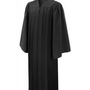 Deluxe Black Bachelors Graduation Gown - Academic Regalia - Graduation Cap and Gown