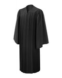 Deluxe Black Bachelors Graduation Gown - Academic Regalia - Graduation Cap and Gown