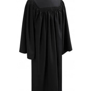 Deluxe Black Bachelors Graduation Gown - Academic Regalia - Graduation Cap and Gown