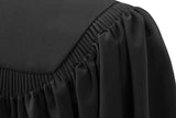 Deluxe Black Bachelors Graduation Gown - Collegiate Regalia - Graduation Cap and Gown