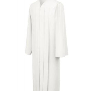 Matte White Bachelors Graduation Gown - College & University - Graduation Cap and Gown