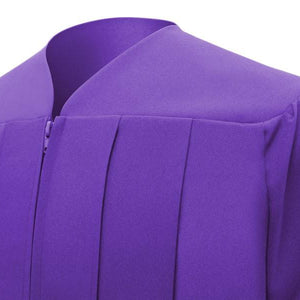 Matte Purple High School Graduation Cap and Gown - Graduation Cap and Gown