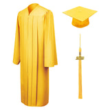 Matte Gold High School Graduation Cap and Gown